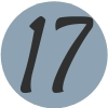 Number 17 Blue Icon