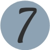 Number 7 Blue Icon