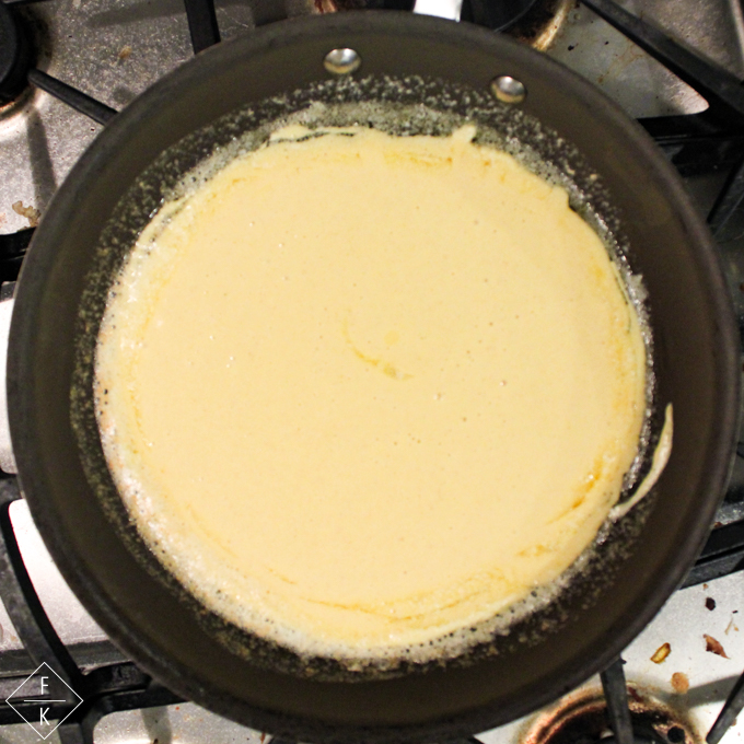 Keto Dutch Baby Batter Before Cooking