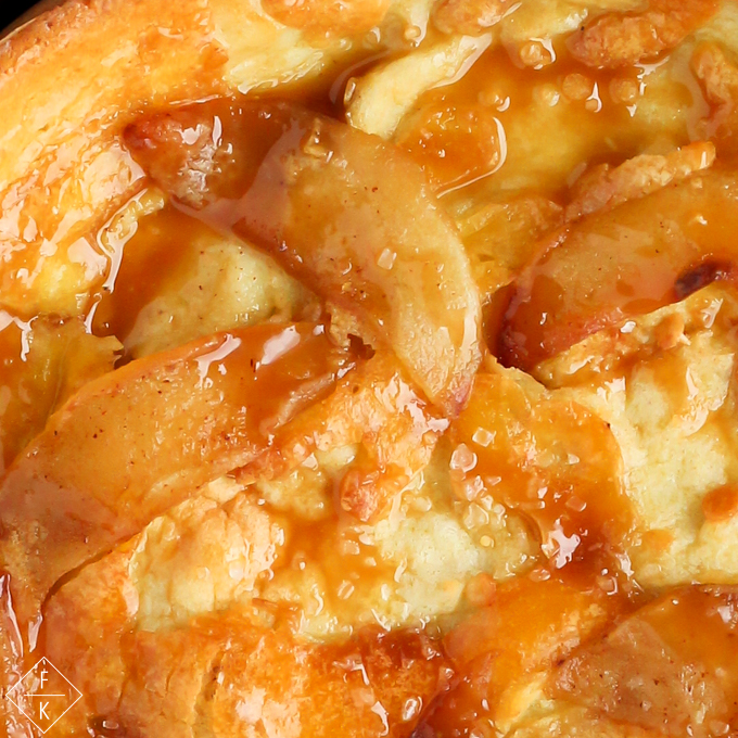 Close Up Keto Apple Dutch Baby 