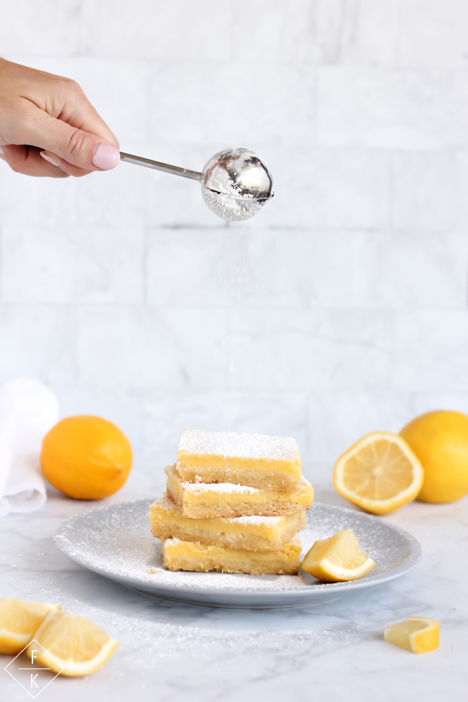Keto Lemon Bars With Powdered Sweetener