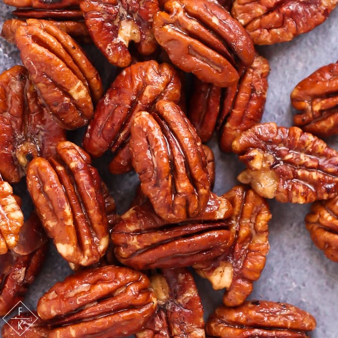 5 Minute Keto Glazed Pecans