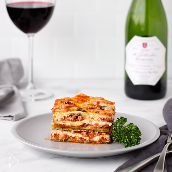 Healthy Keto Lasagna With Zucchini Noodles