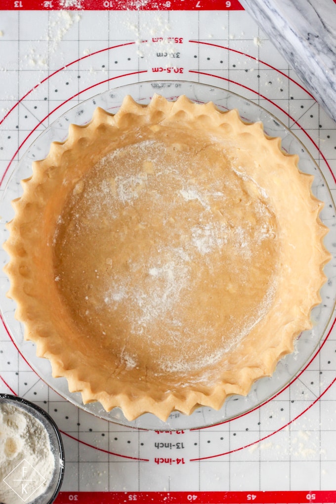 Low Carb Pie Crust Dough Before Baking