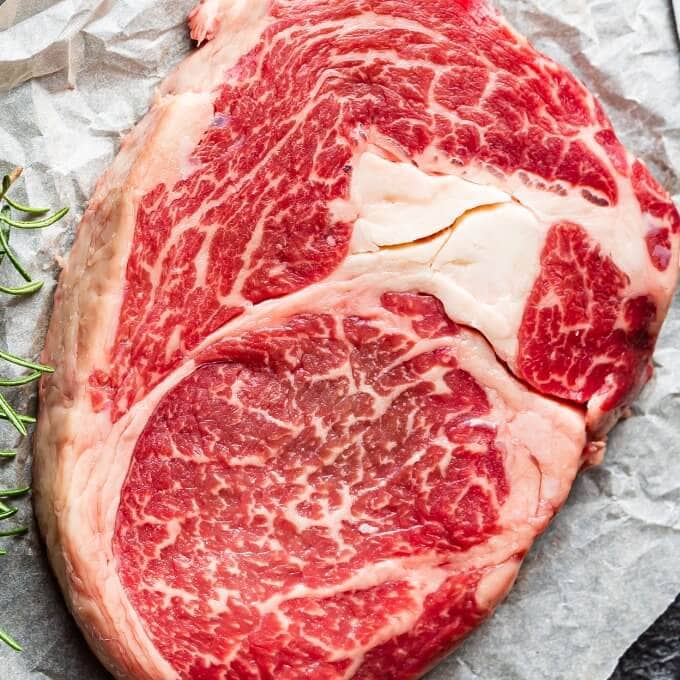 Raw Ribeye For Keto Steak