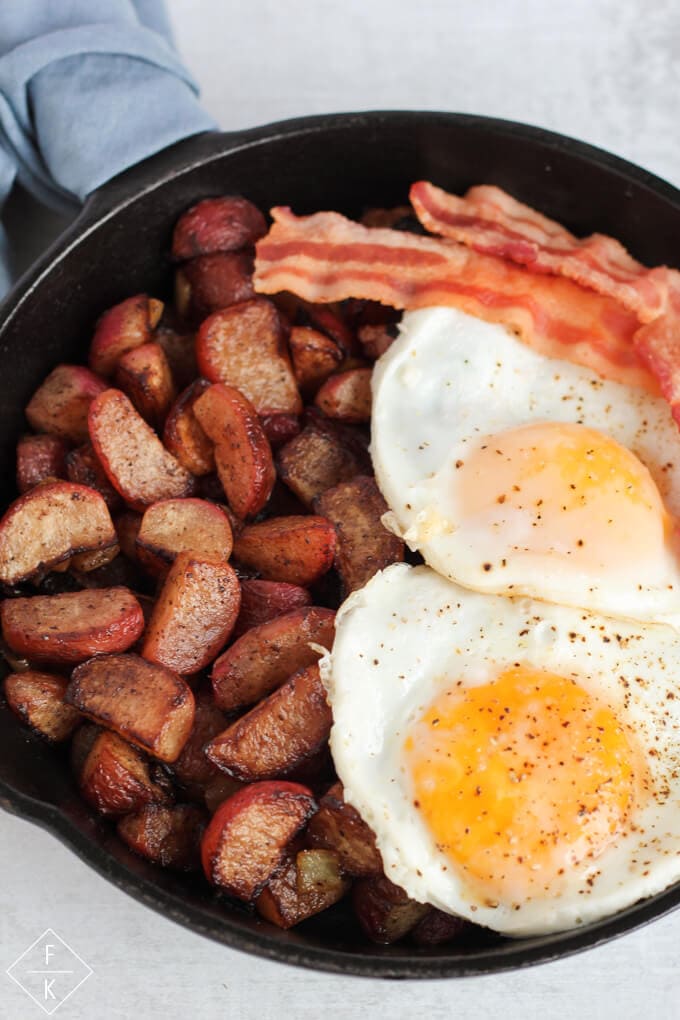 Keto Breakfast 'Potatoes' Radish Fauxtatoes