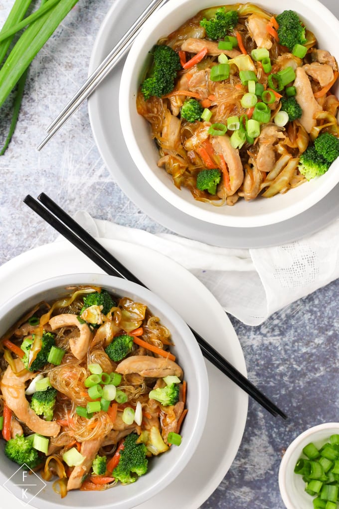 Keto Chicken Lo Mein With Kelp Noodles