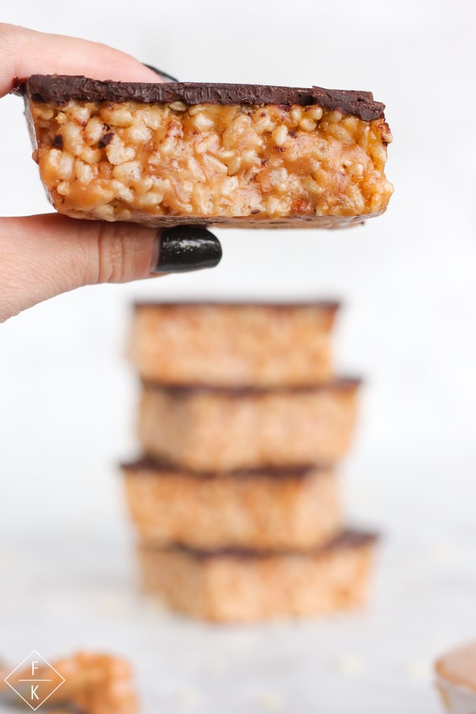 Keto Peanut Butter Rice Krispie Scotcheroo