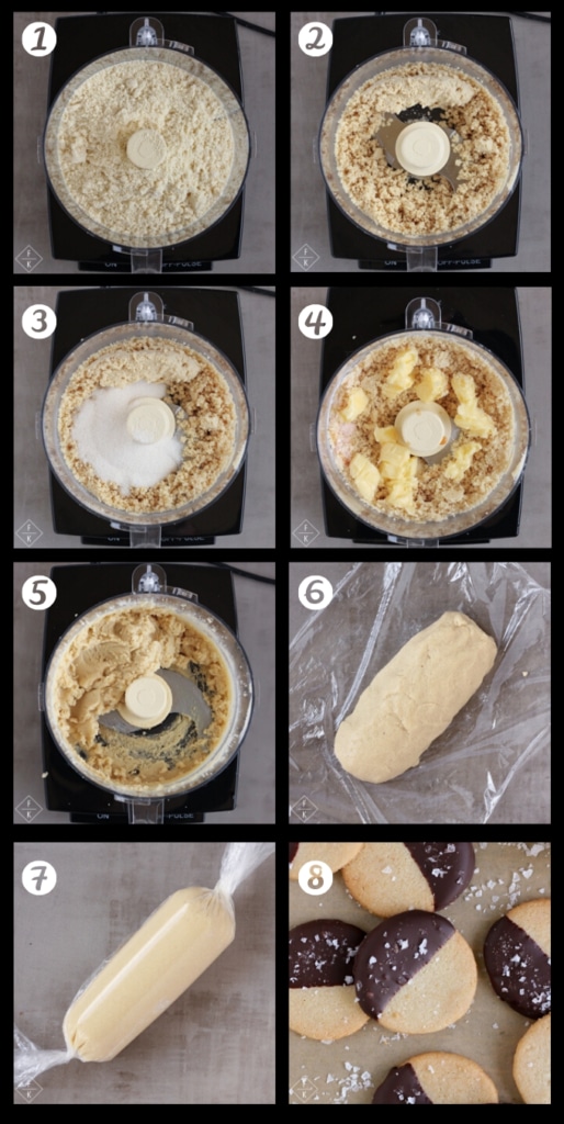 Keto Almond Flour Shortbread Cookies Process Photos