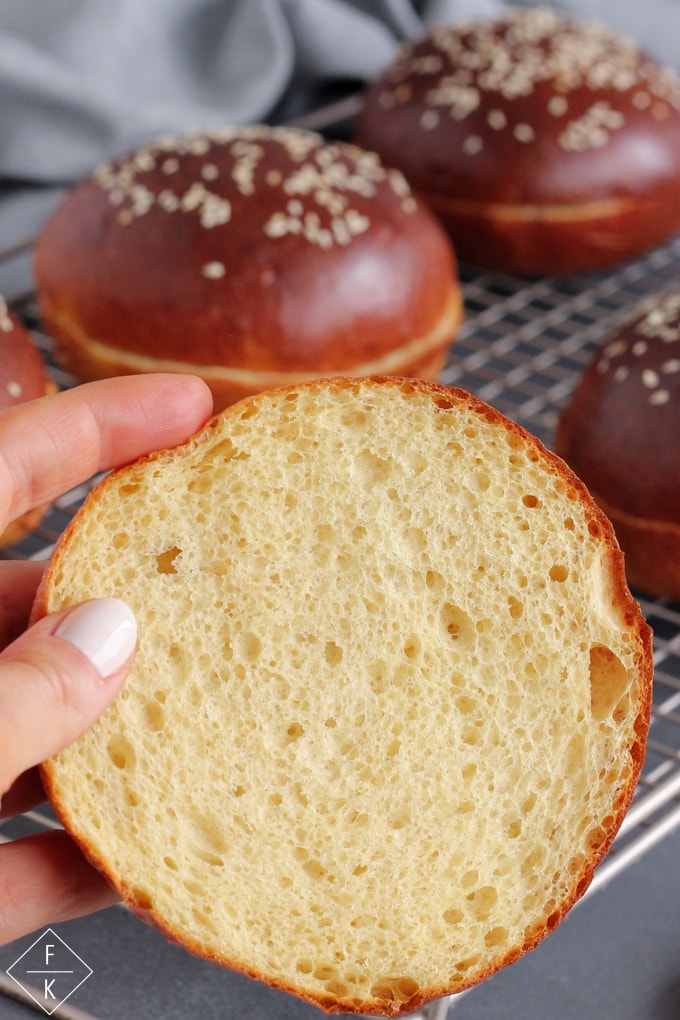 Low Carb Brioche Buns With Yeast