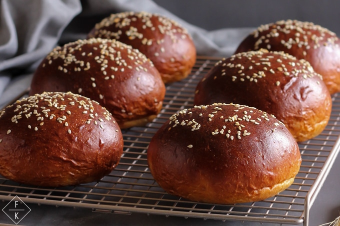 Low Carb Brioche Buns With Yeast