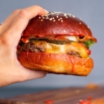 Low Carb Brioche Bun with Yeast Burger