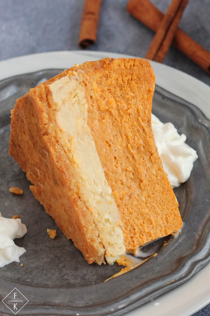 Keto Layered Pumpkin Cheesecake